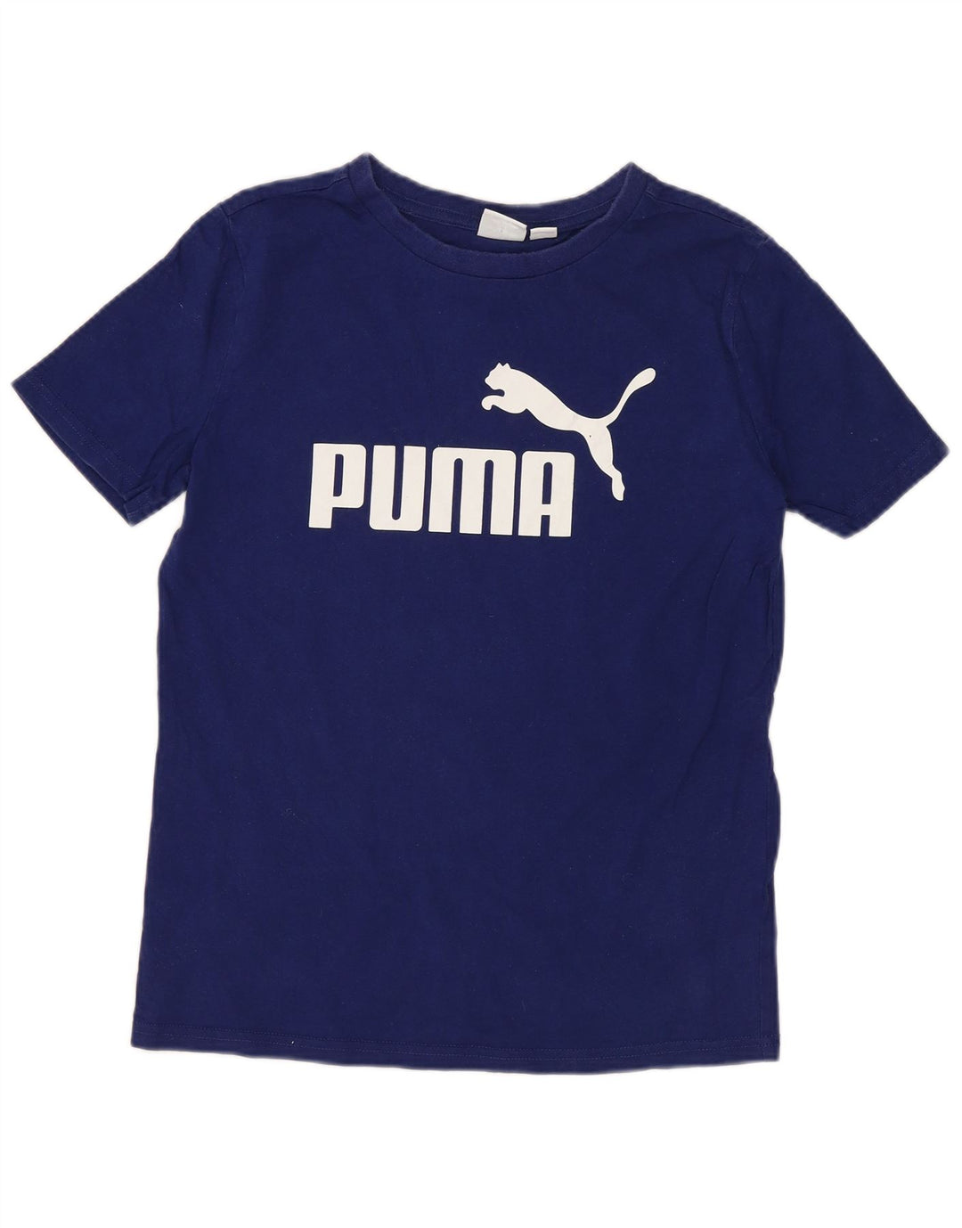 Puma Grafik-T-Shirt für Jungen, 10–11 Jahre, mittelblaue Baumwolle