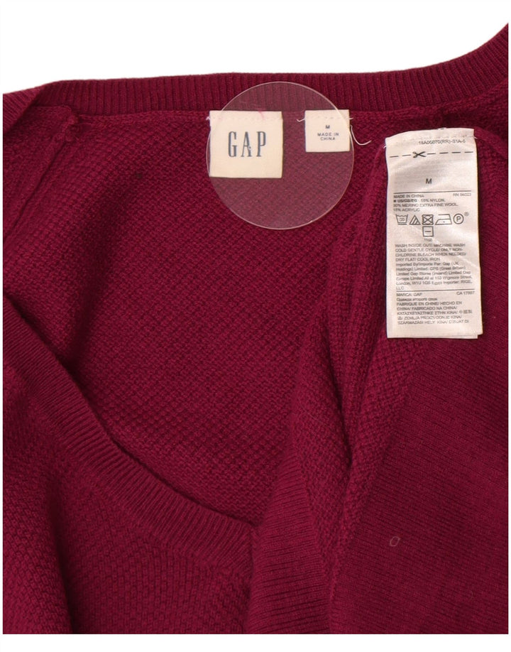 Gap Damen-Pullover mit V-Ausschnitt, UK 14, mittelviolettes Nylon