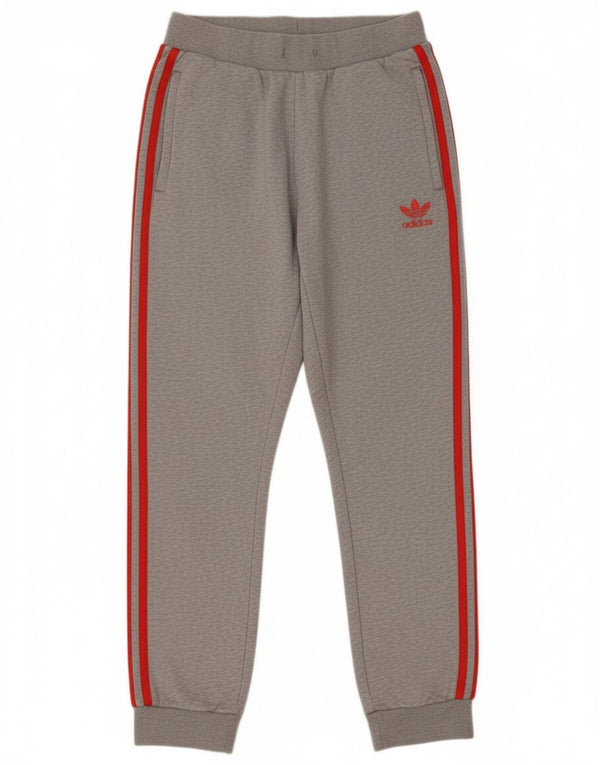 Adidas Damen Trainingshose Jogger UK 8 Small Graue Baumwolle