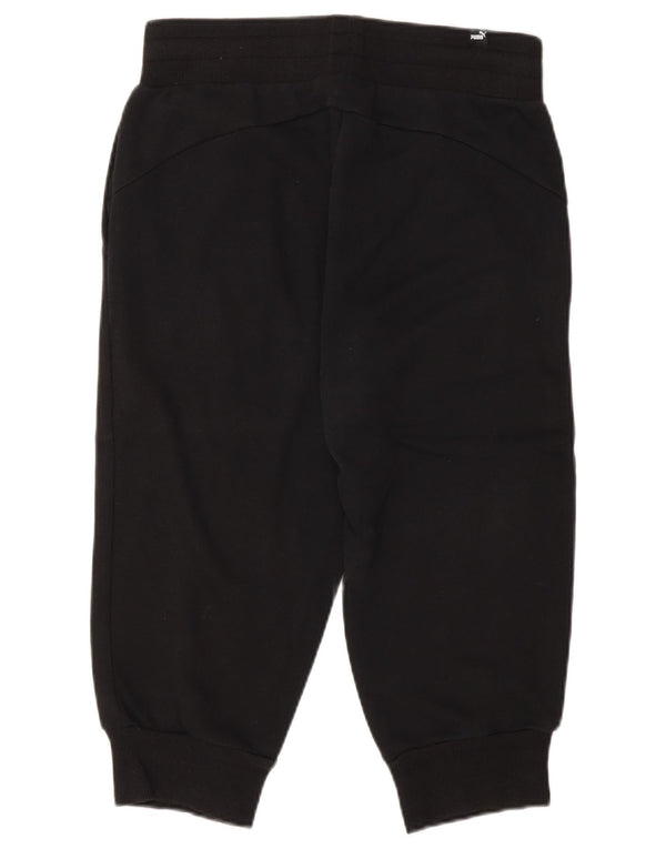 Puma Damen Capri-Trainingshose, Jogginghose, UK 10, Größe S, Schwarz, Baumwolle