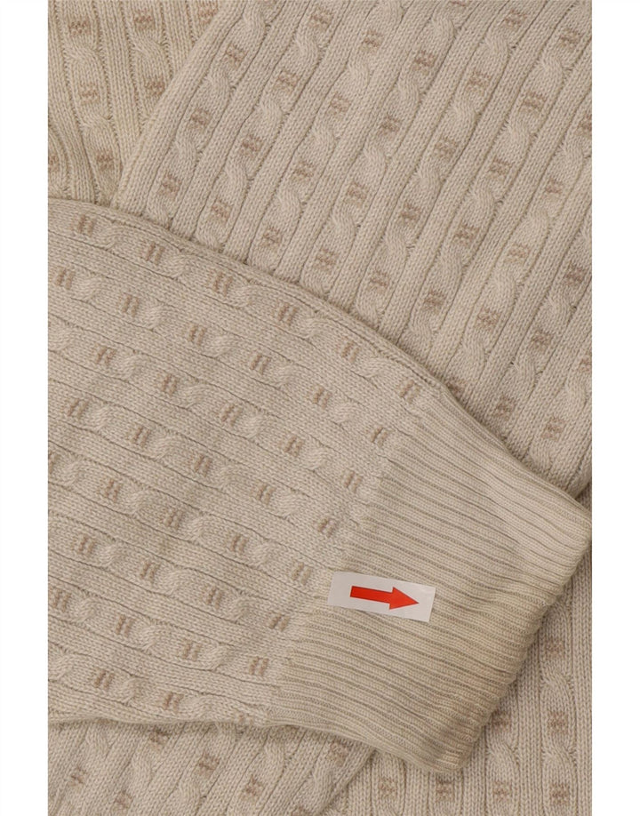 Marks & Spencer Herren-Pullover mit Rundhalsausschnitt, Medium, gebrochenes Weiß, Acryl