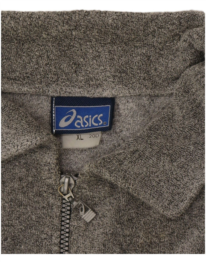 Asics Herren Graphic Trainingsanzug Top Jacke XL Grau Baumwolle