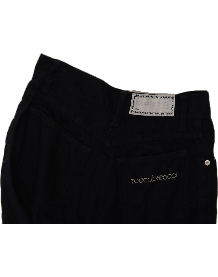 ROCCOBAROCCO Womens Tapered Jeans IT 44 Medium W28 L29 Navy Blue Cotton Vintage Roccobarocco and Second-Hand Roccobarocco from Messina Hembry 