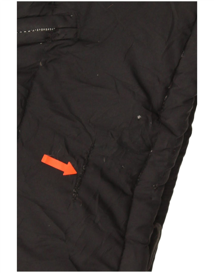 Fila Herren Wattierte Jacke UK 40 Large Schwarz Colourblock Polyester