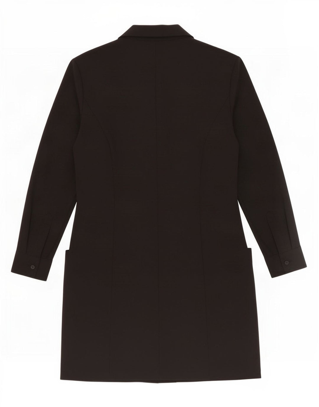 Zweireihiger Mantel von Zara für Damen, UK 12, Mittelschwarz