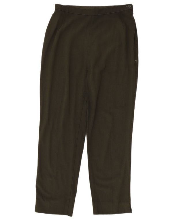 Marks & Spencer Damen Tapered Casual Hose UK 12 Medium W28 L26 Khaki