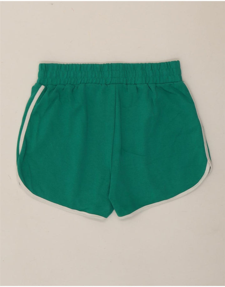 Fila Damen Sportshorts UK 12 Mittelgrüne Baumwolle