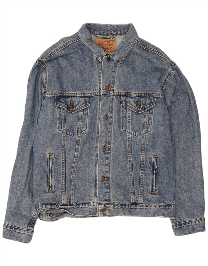 Levi's Herren Jeansjacke UK 40 Large Blau Baumwolle