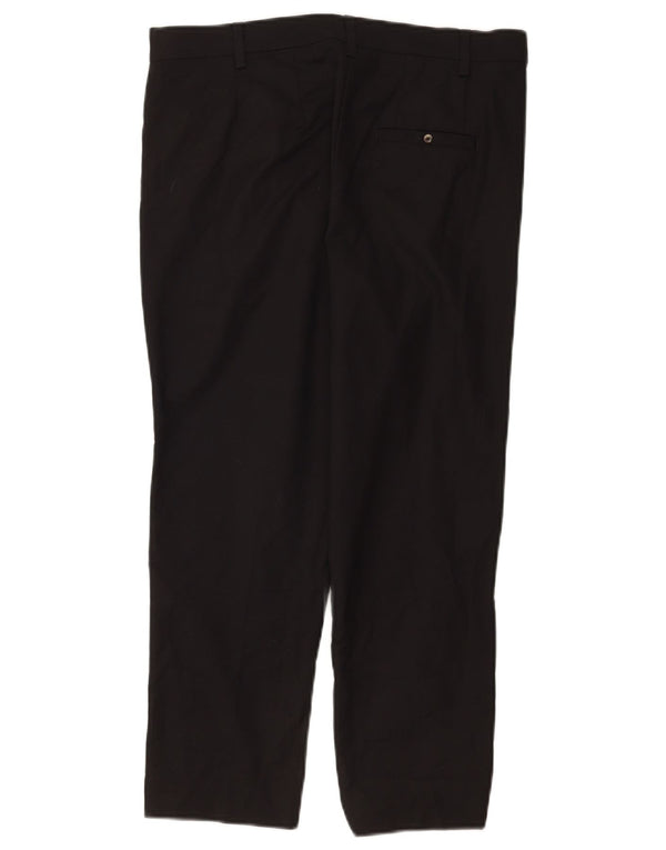 Marks & Spencer Damen Kurz geschnittene Hose UK 12 Medium W30 L24 Schwarz