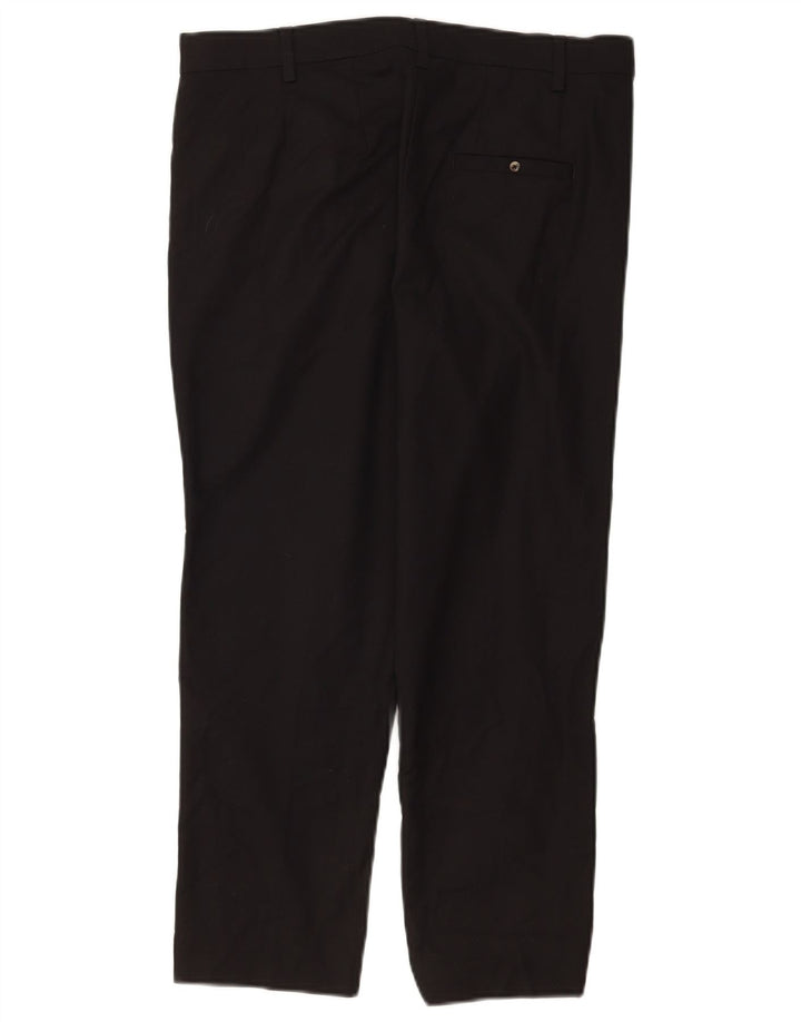Marks & Spencer Damen Kurz geschnittene Hose UK 12 Medium W30 L24 Schwarz
