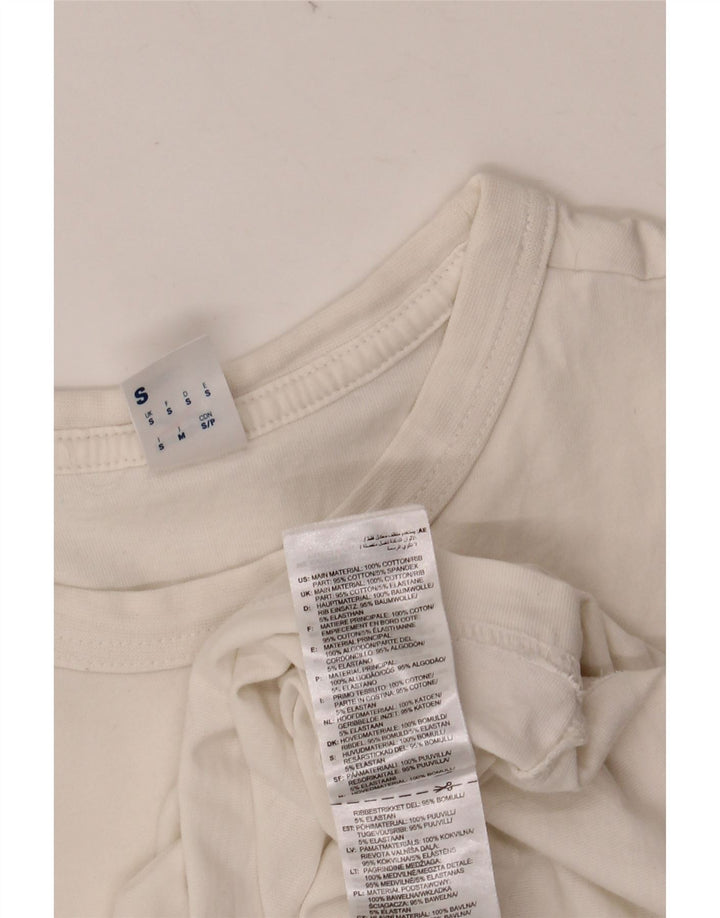 REEBOK Herren T-Shirt Top Small Weiße Baumwolle