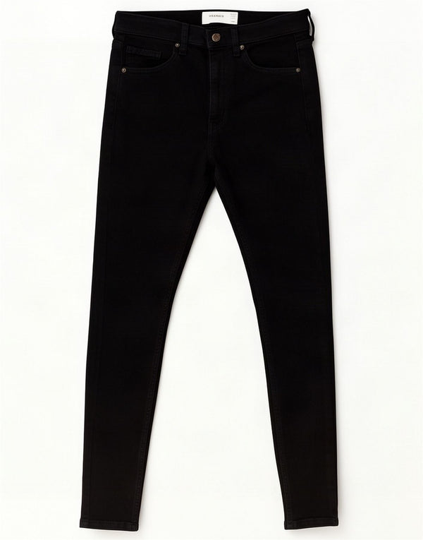 Topshop Damen Jamie Skinny Jeans Größe 8 W26 L27 Schwarze Baumwolle