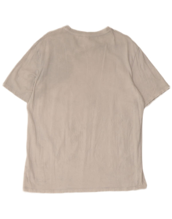 Ted Baker Herren T-Shirt Top Large Grau Baumwolle