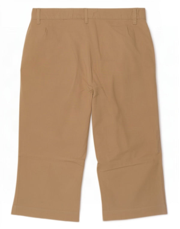 Marks & Spencer Damen-Bermudashorts mit hoher Taille, UK 16, Größe L W34, Beige