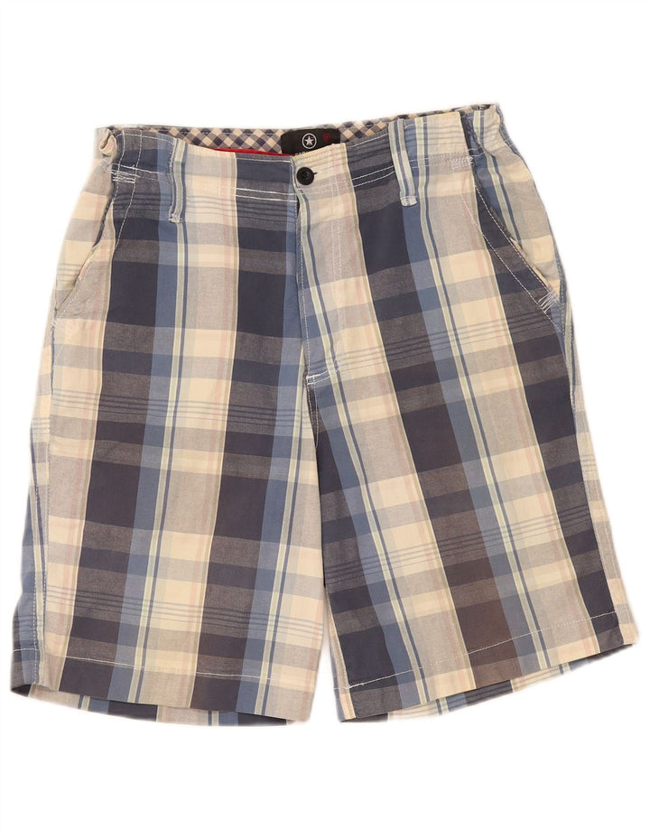 Converse Herren-Chino-Shorts, Größe M, W32, marineblau, kariert, Baumwolle