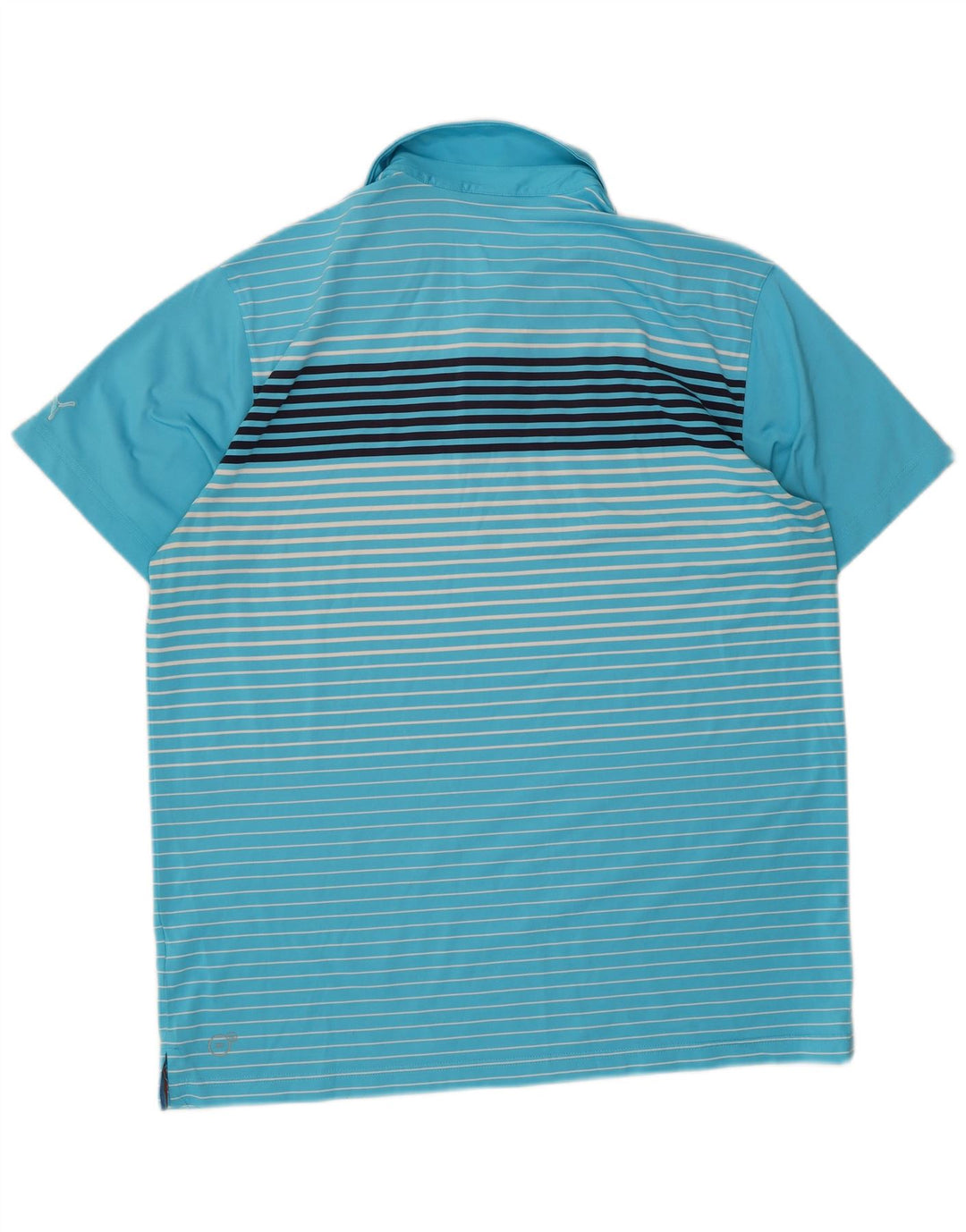 PUMA Herren-Poloshirt, groß, blau gestreift
