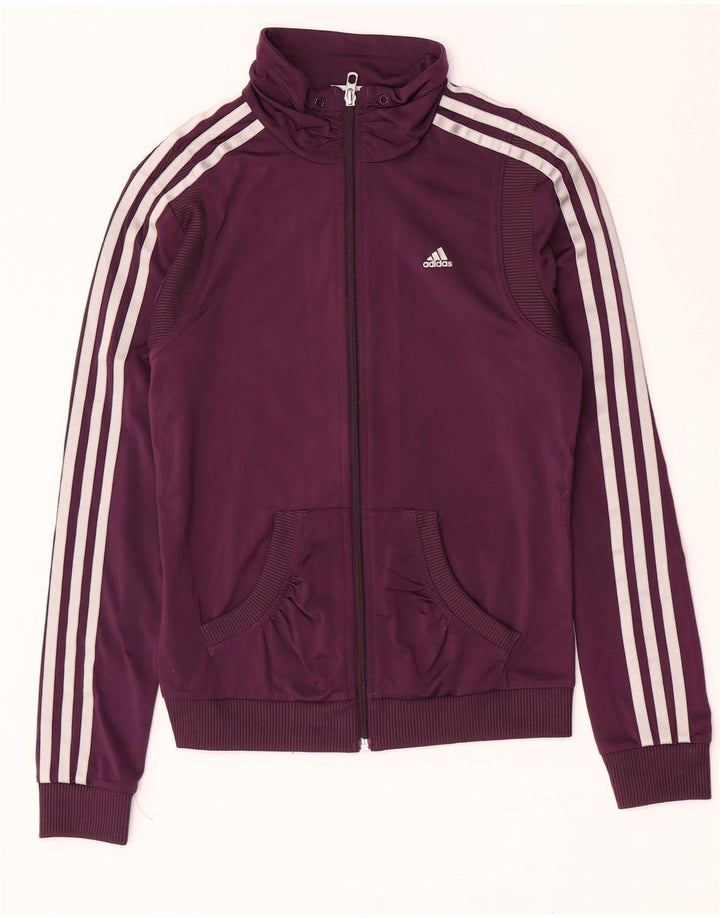 Adidas Damen-Trainingsanzug, UK 12, Mittelviolett, Polyester