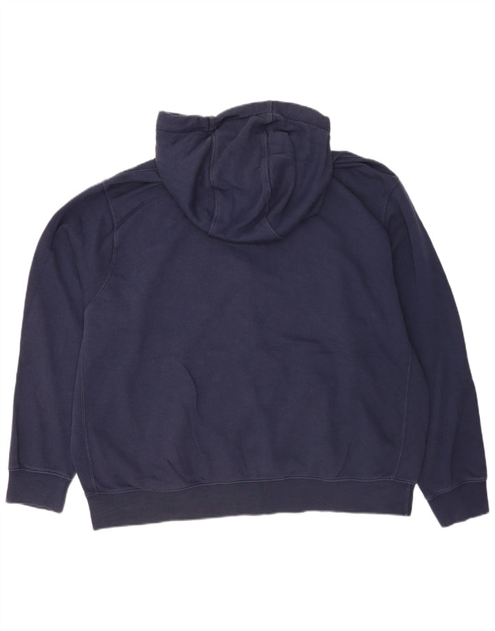 Nike Herren Zip Hoodie Pullover 2XL Marineblau Baumwolle