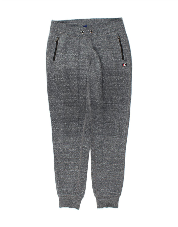 CHAMPION Mens Tracksuit Trousers Joggers Medium  Grey Flecked Polyester Vintage Champion and Second-Hand Champion from Messina Hembry 