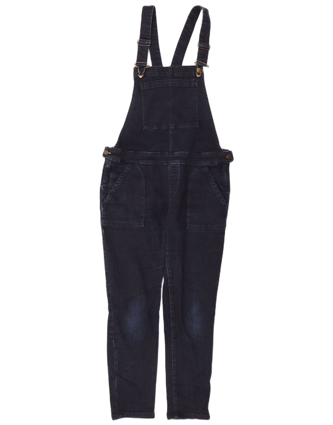 White Stuff Damen Latzhose Slim Jeans UK 12 Medium W34 L27 Marineblau