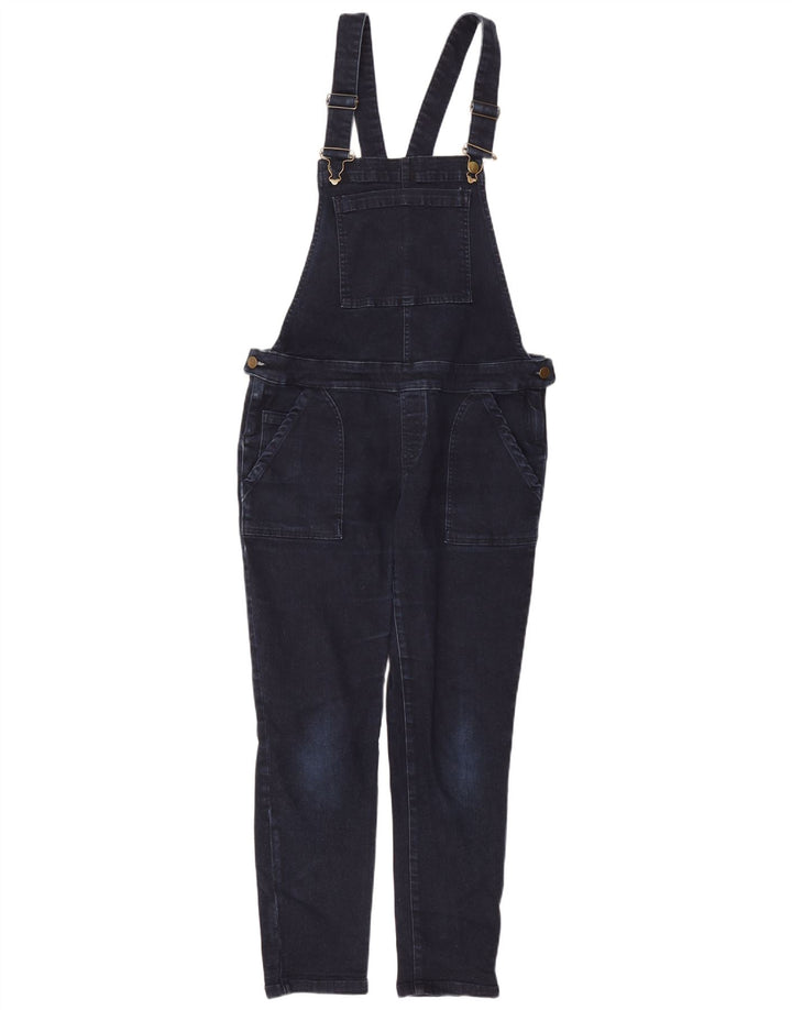 White Stuff Damen Latzhose Slim Jeans UK 12 Medium W34 L27 Marineblau