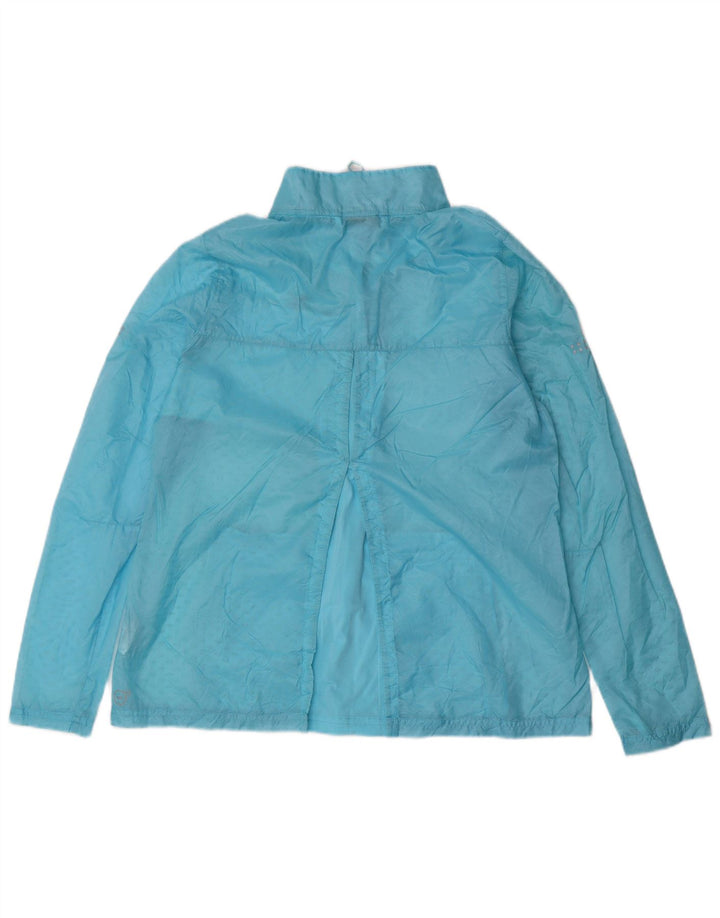 PUMA Damen Regenjacke UK 12 Mittelblaues Nylon