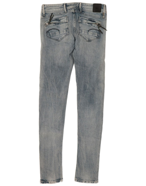 G-Star Damen Skinny Jeans W27 L34 Blaue Baumwolle