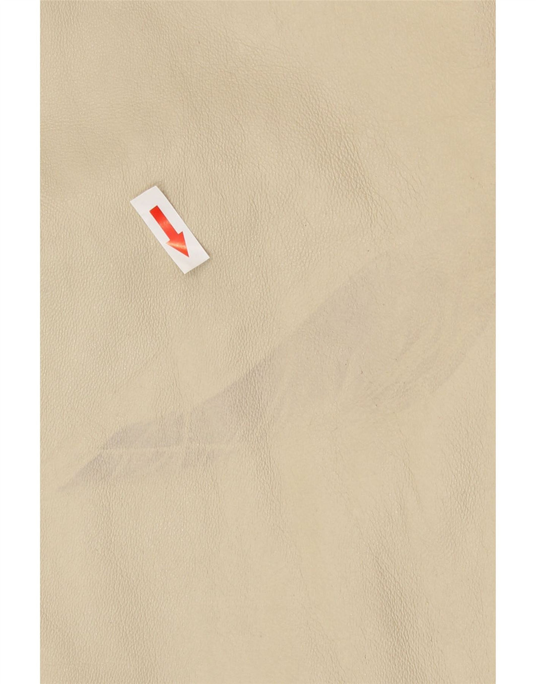 Vintage Damen Lederjacke mit Kapuze IT 46 Großes beiges Leder