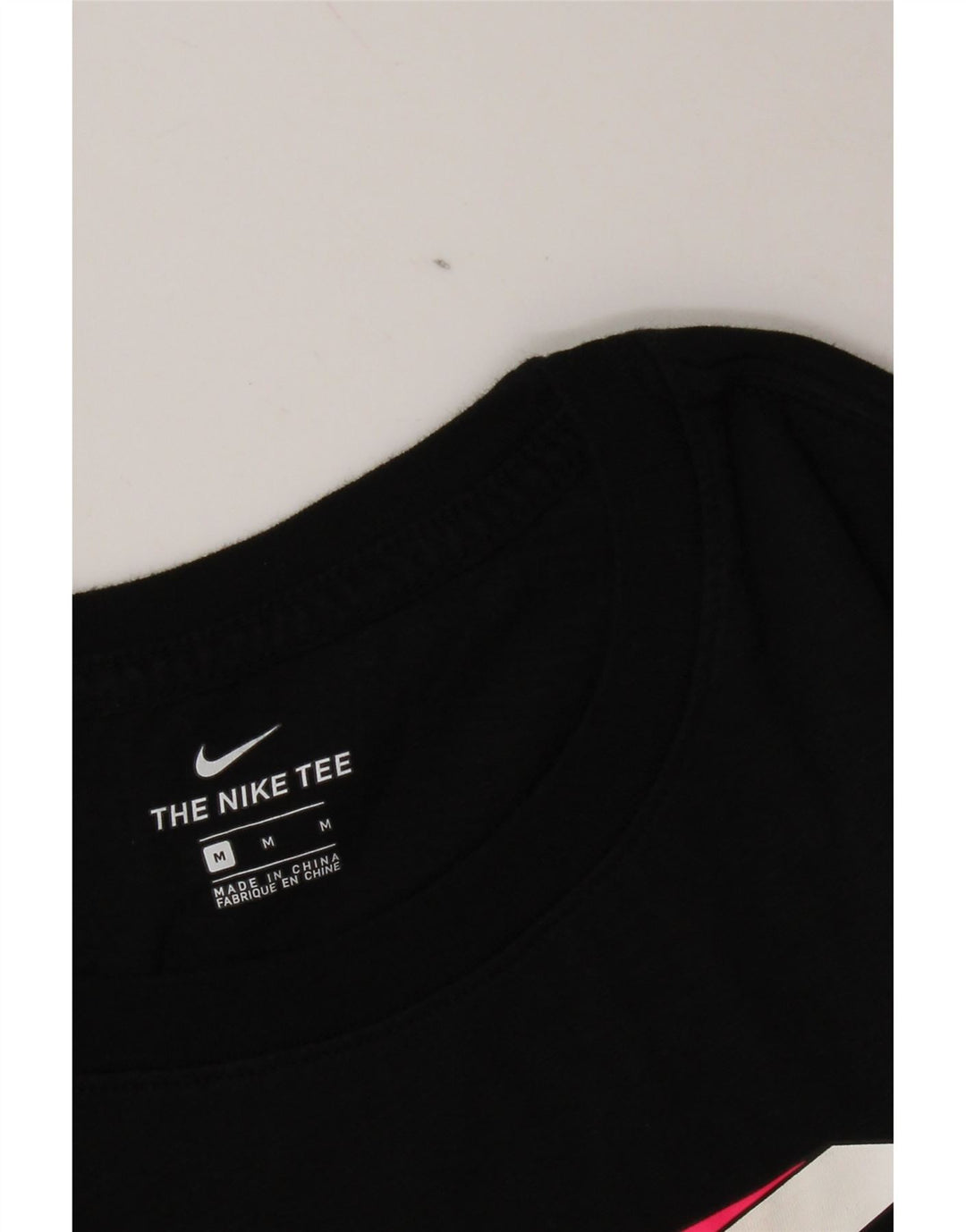 Nike Damen Graphic T-Shirt Top UK 14 Medium Schwarz
