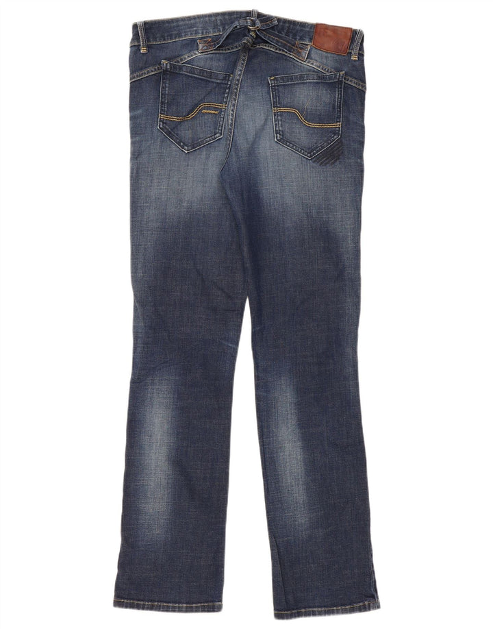Fat Face Damen Regular Straight Jeans UK 12 Medium W34 L32 Blaue Baumwolle