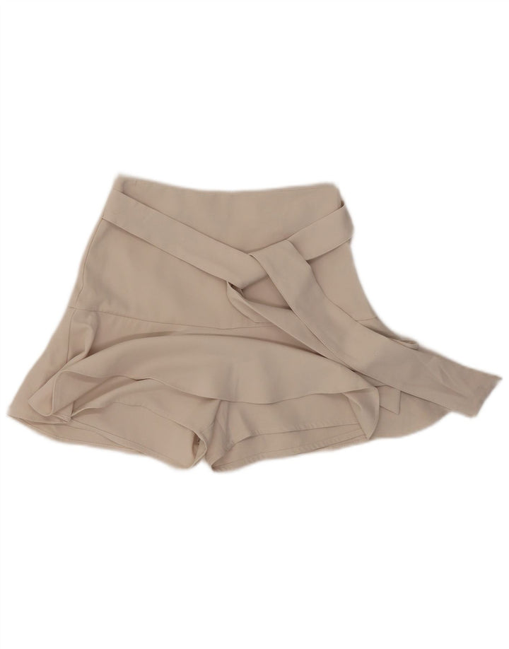 Zara Damen Skort UK 4 XS Beige Polyester