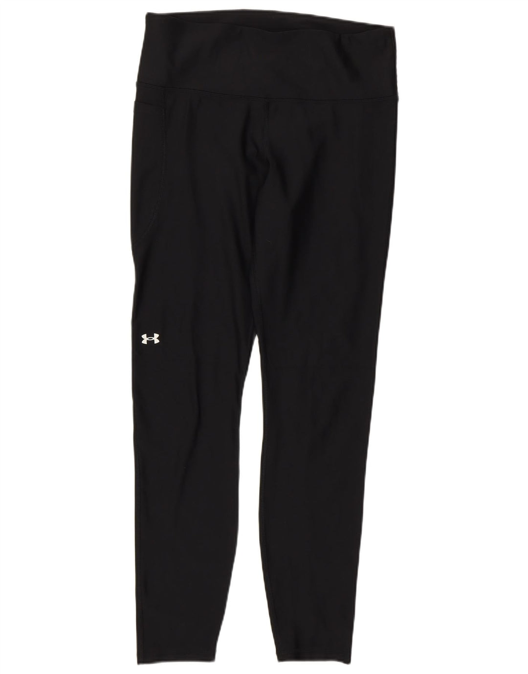 Under Armour Damen Heat Gear Leggings UK 14 Large Schwarz Polyester