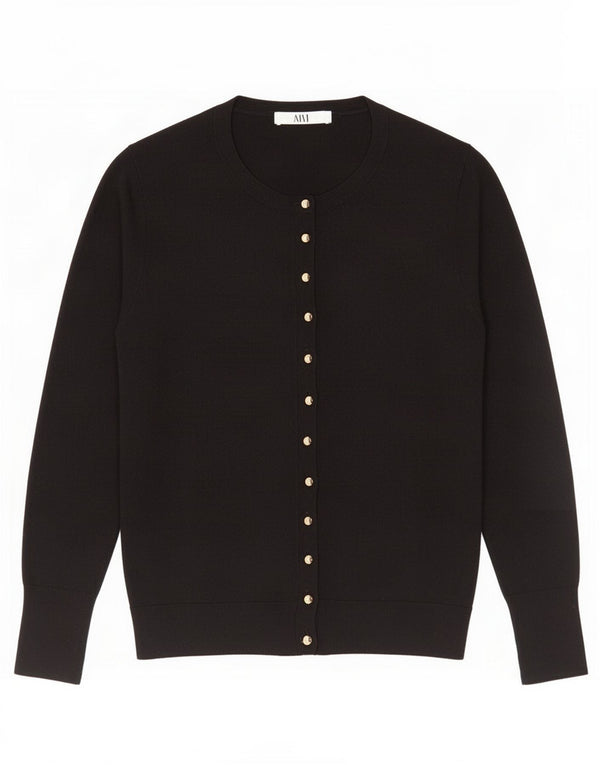 Zara Damen-Cardigan-Pullover UK 14 Large Schwarz
