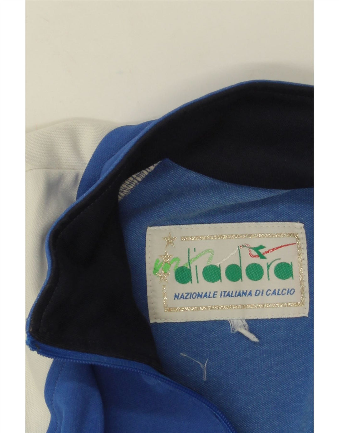 Diadora Herren-Trainingsanzugoberteil mit Grafik, Größe L, Blau, Farbblock