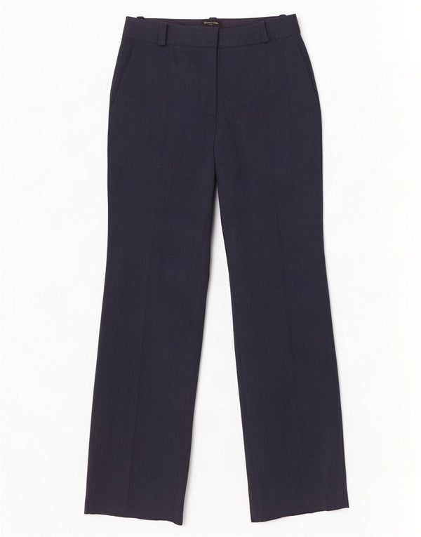 Massimo Dutti Damen gerade Anzughose EU 36 XS W26 L30 Marineblau