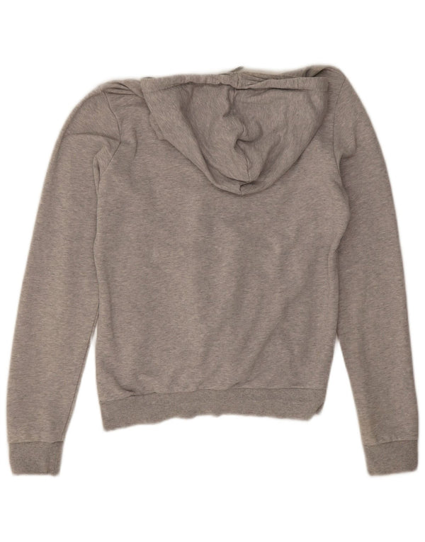 Puma Womens Graphic Hoodie Pullover UK 12 Mittelgrau meliert