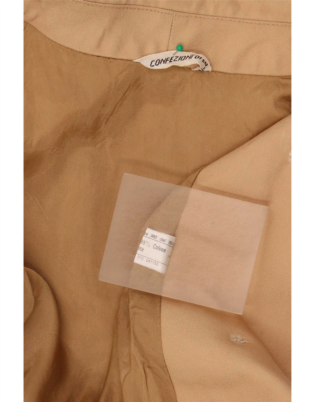 Confezioni Di Lusso Damen Trenchcoat UK 12 Medium Beige Polyester