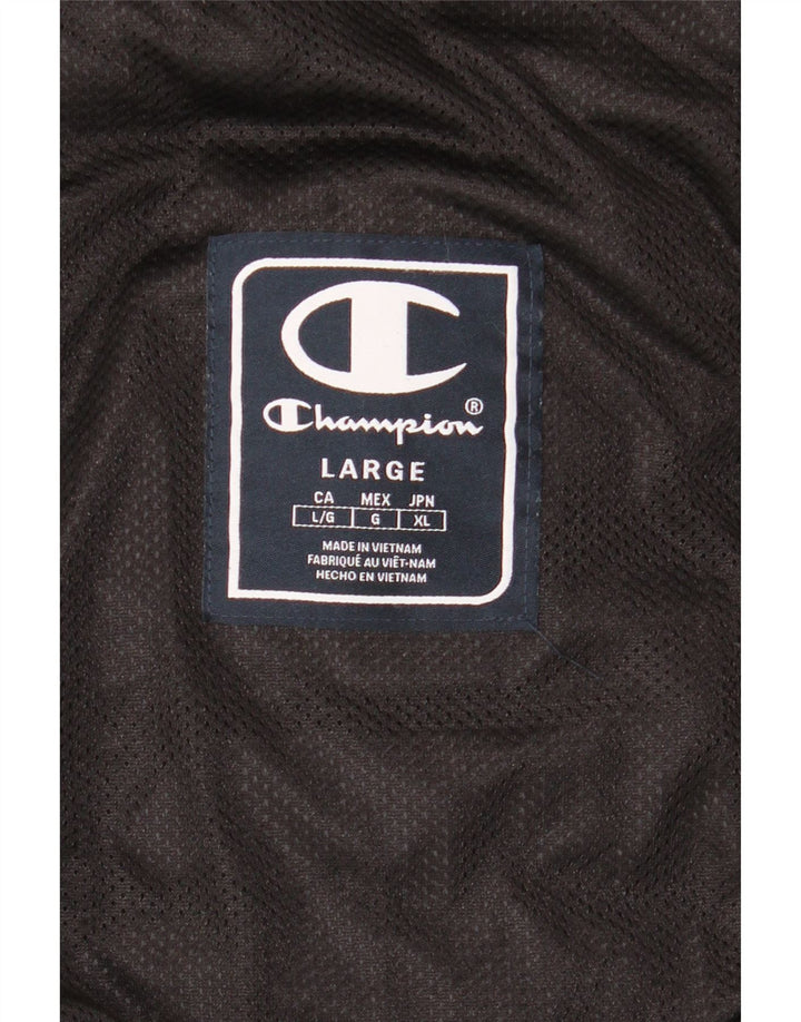 Champion Herren-Jacke mit Kapuze, gepolstert, Größe 40, Schwarz
