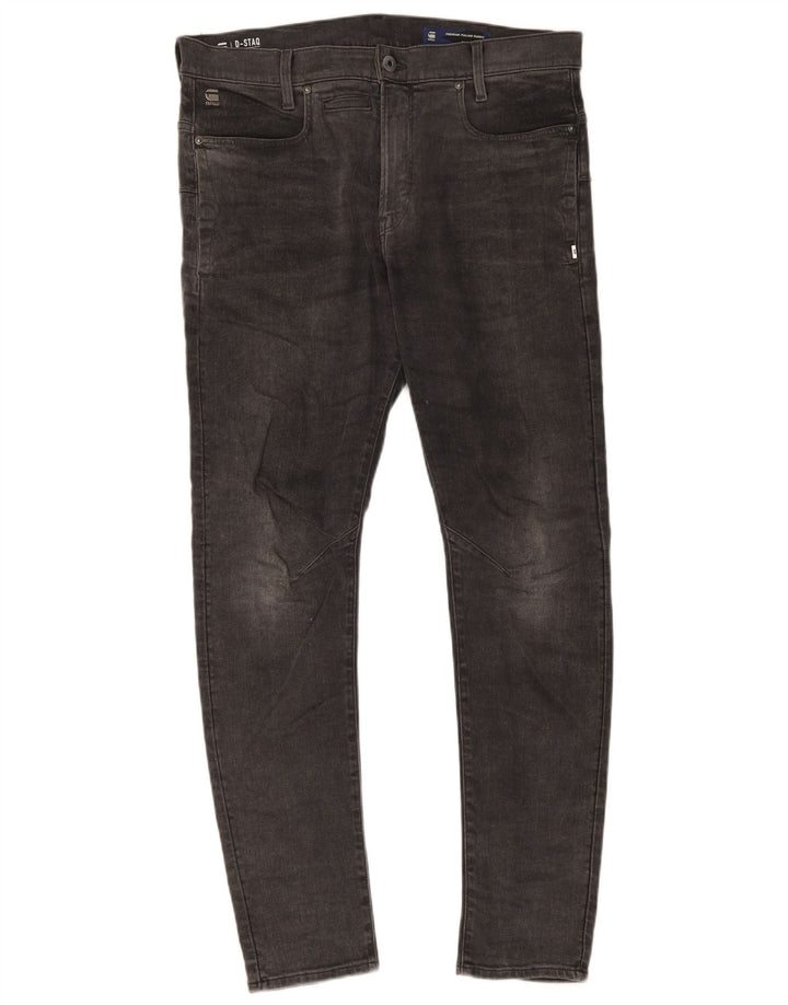 G-Star Herren Slim Jeans W34 L34 Graue Baumwolle