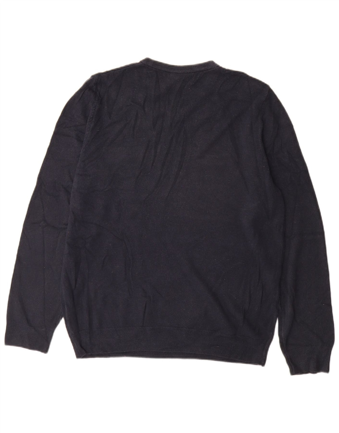 Marks & Spencer Herren-Pullover mit Rundhalsausschnitt, groß, Marineblau, Acryl