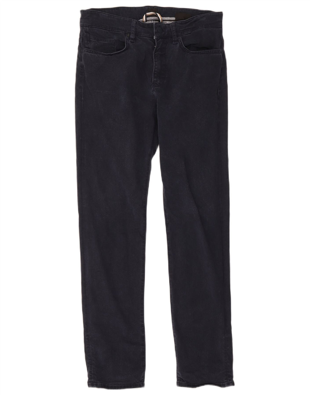 Hugo Boss Herren Slim Jeans W31 L32 Marineblaues Lyocell
