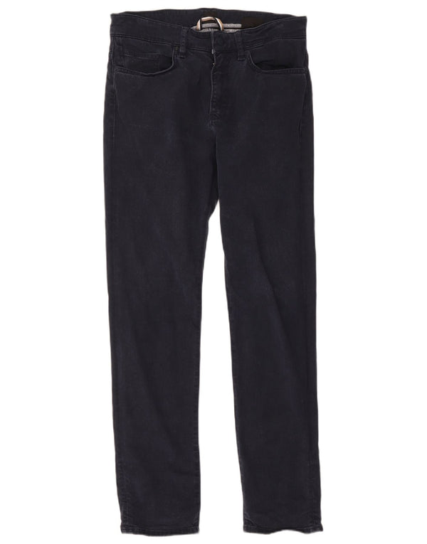 Hugo Boss Herren Slim Jeans W31 L32 Marineblaues Lyocell
