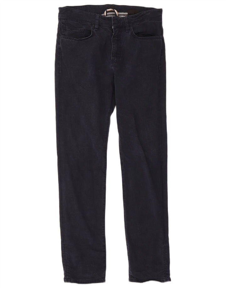 Hugo Boss Herren Slim Jeans W31 L32 Marineblaues Lyocell