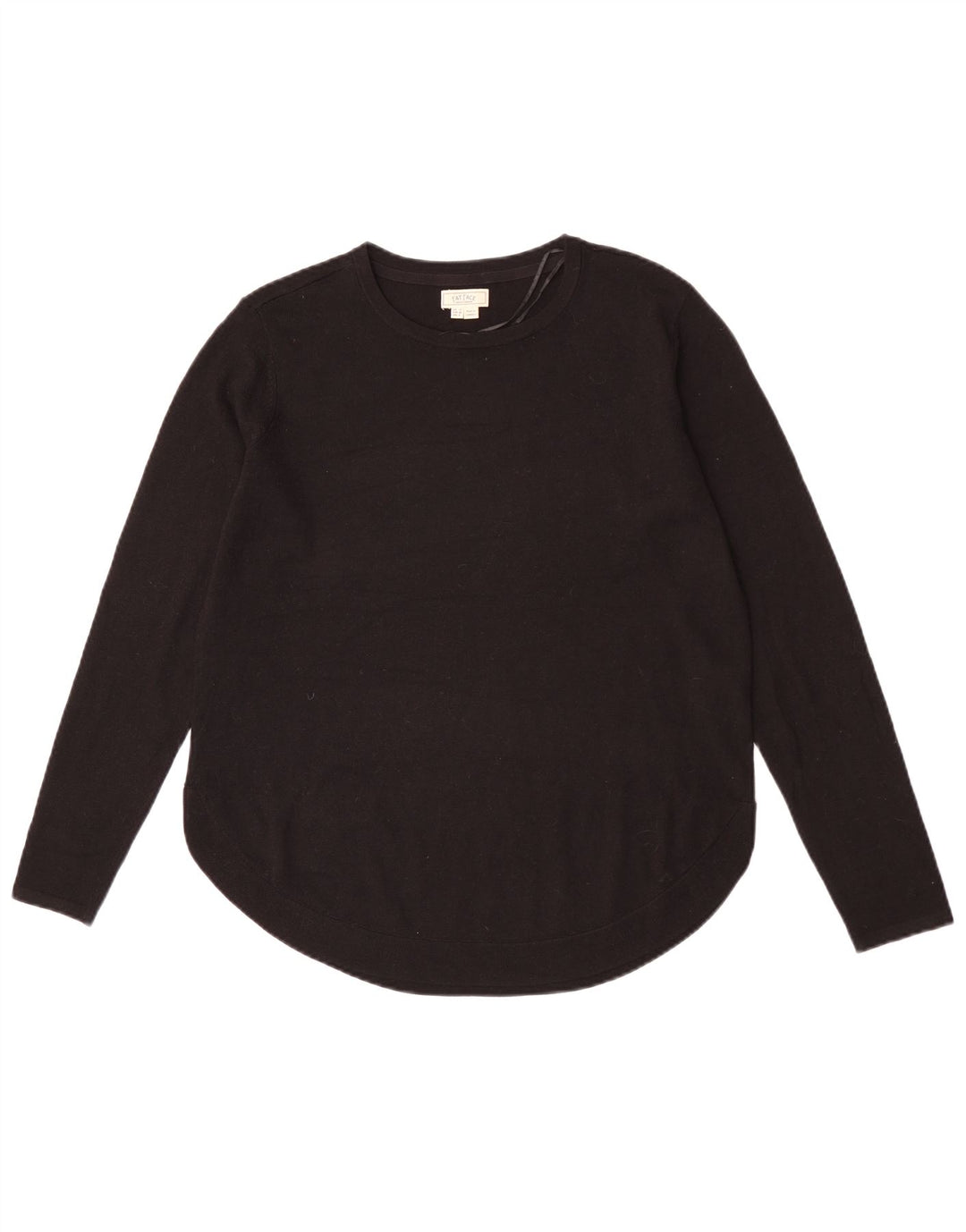 Fat Face Damen-Pullover mit U-Boot-Ausschnitt, UK 12, Mittelschwarz, Polyester