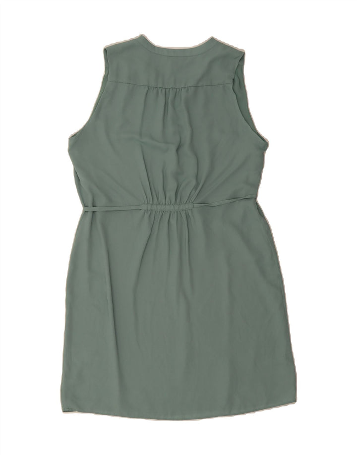H&M Womens Sleeveless Sheath Dress UK 14 Medium Green Polyester Vintage H&M and Second-Hand H&M from Messina Hembry 