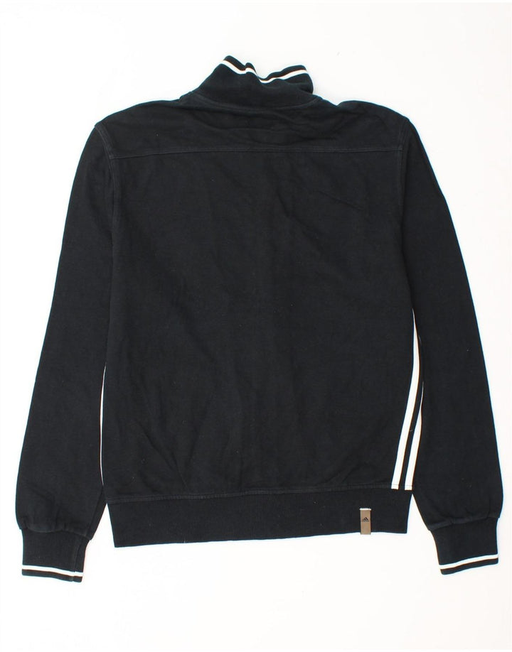 ADIDAS Herren-Trainingsanzugoberteil, UK-Größe 36/38, Größe S, Schwarz, Baumwolle