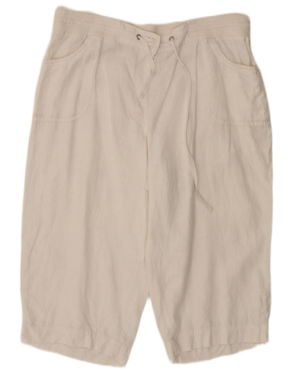 Marks & Spencer Damen Autograph Bermudashorts UK 18 XL W36 Weiß