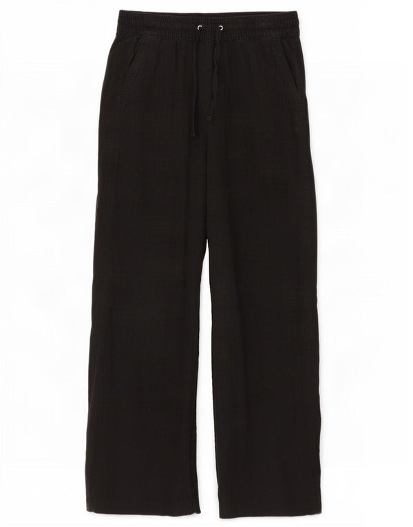 Marks & Spencer Damen Gerade Freizeithose UK 10 Small W30 L27 Schwarz
