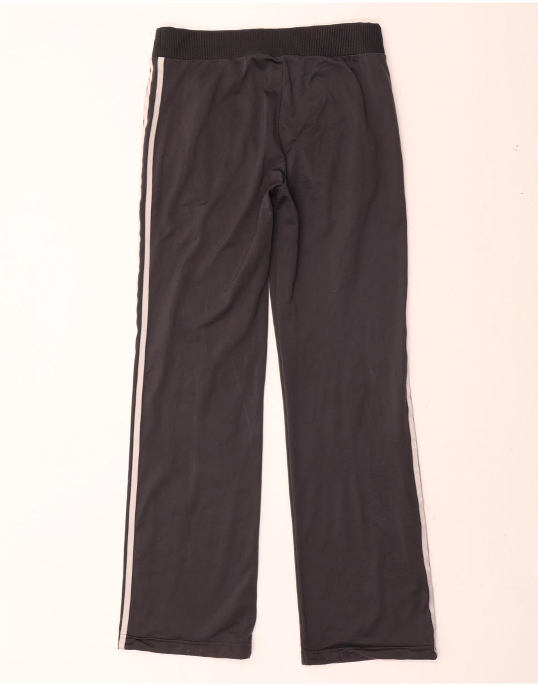 ADIDAS Damen Trainingshose UK 12 Mittelgraues Polyester