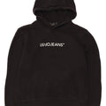 Liu Jo Herren-Kapuzenpullover mit Grafik, Größe S, schwarze Baumwolle